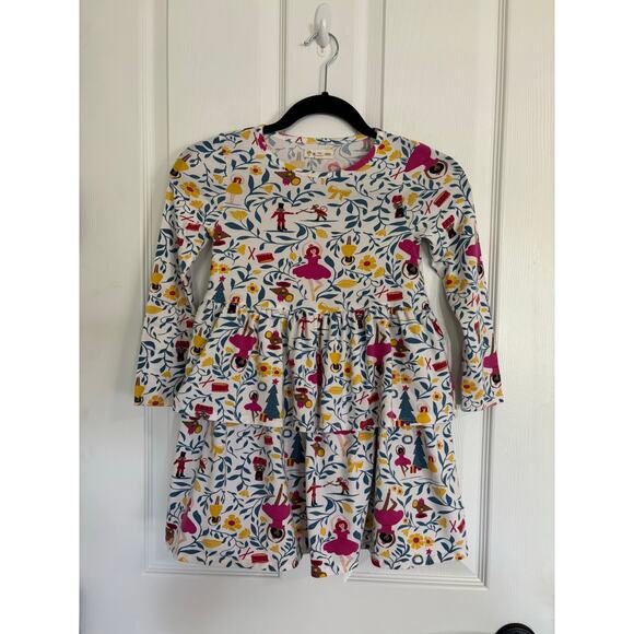 Tucker + Tate Nutcracker Size 6 Ruffle Layer Dress Long Sleeve Christmas - Picture 1 of 4
